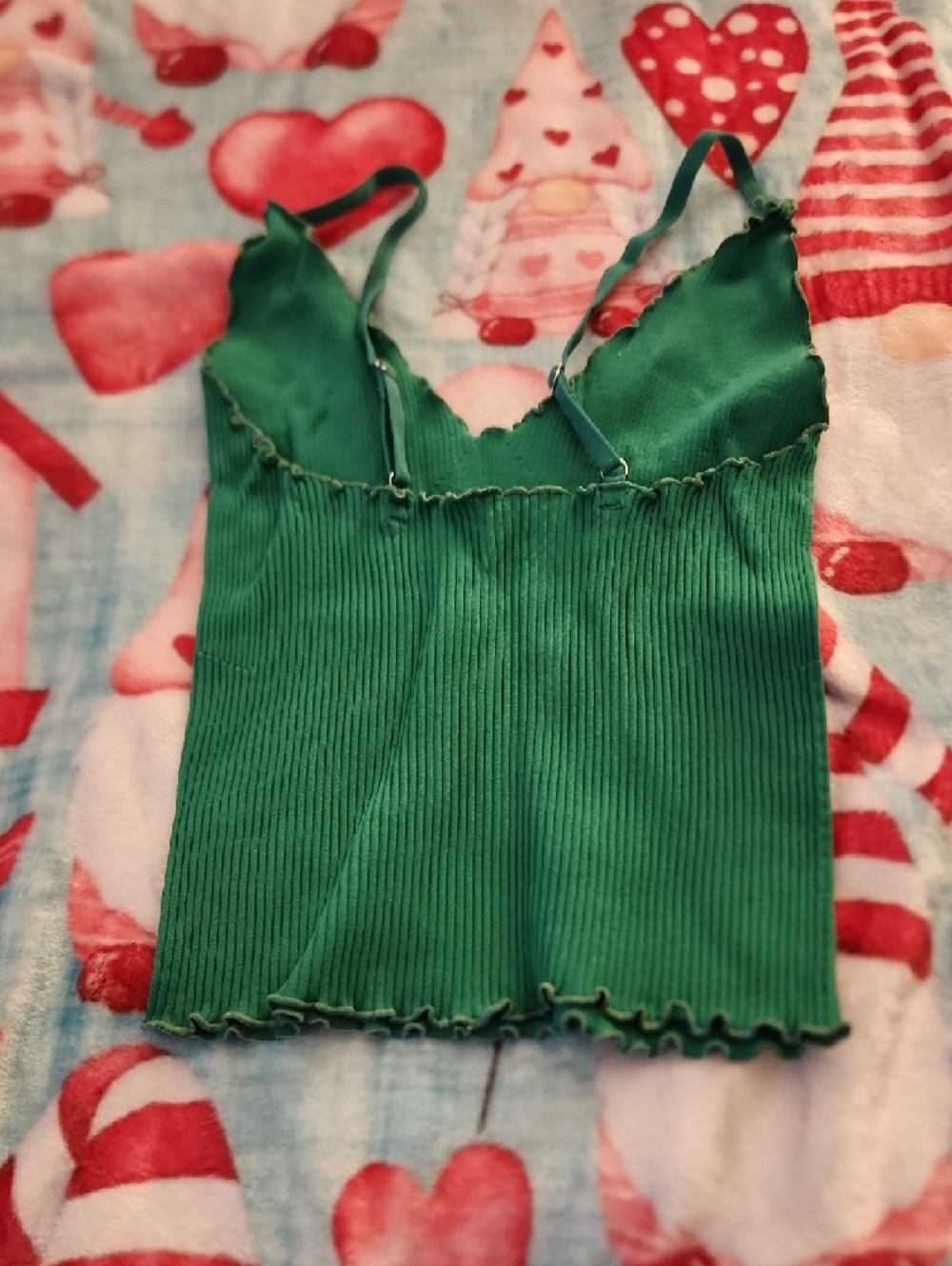 Better Be Green Ribbed Cami - Picture 2 of 3